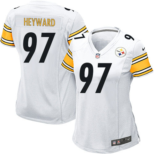 Women's Nike Pittsburgh Steelers #97 Cameron Heyward Game White NFL Jersey