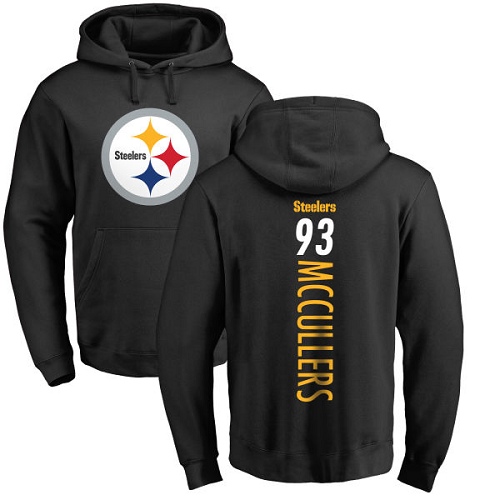 NFL Nike Pittsburgh Steelers #93 Dan McCullers Black Backer Pullover Hoodie