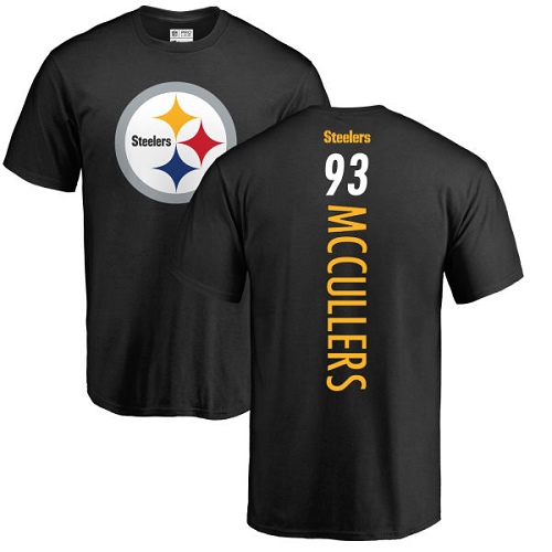 NFL Nike Pittsburgh Steelers #93 Dan McCullers Black Backer T-Shirt