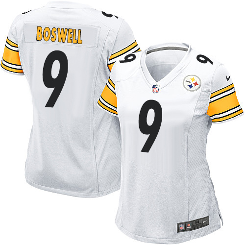 Women's Nike Pittsburgh Steelers #9 Chris Boswell Game White NFL Jersey