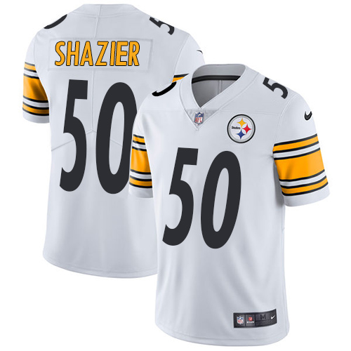 Men's Nike Pittsburgh Steelers #50 Ryan Shazier White Vapor Untouchable Limited Player NFL Jersey