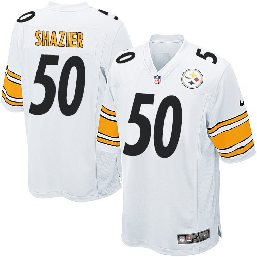 Men's Nike Pittsburgh Steelers #50 Ryan Shazier Game White NFL Jersey