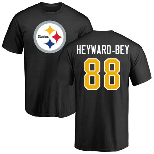 NFL Nike Pittsburgh Steelers #88 Darrius Heyward-Bey Black Name & Number Logo T-Shirt