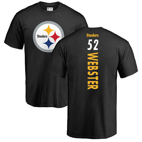 NFL Nike Pittsburgh Steelers #52 Mike Webster Black Backer T-Shirt
