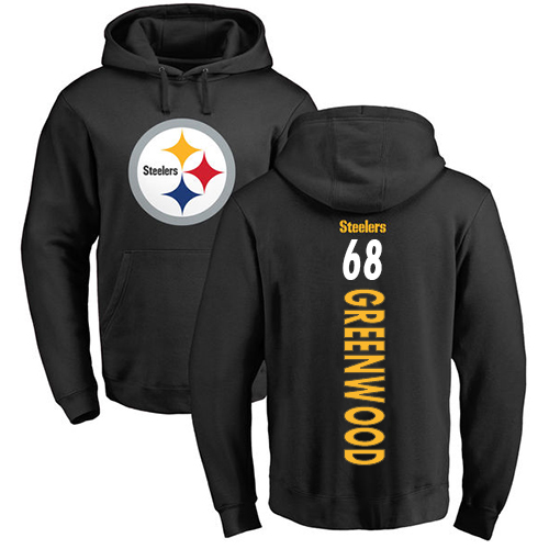 NFL Nike Pittsburgh Steelers #68 L.C. Greenwood Black Backer Pullover Hoodie
