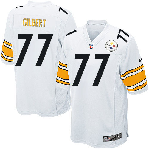Men's Nike Pittsburgh Steelers #77 Marcus Gilbert Game White NFL Jersey