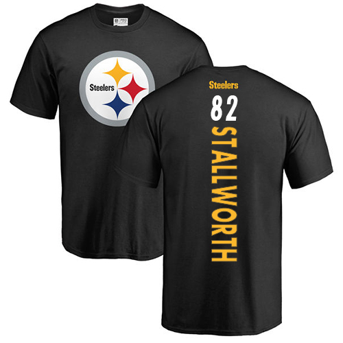 NFL Nike Pittsburgh Steelers #82 John Stallworth Black Backer T-Shirt