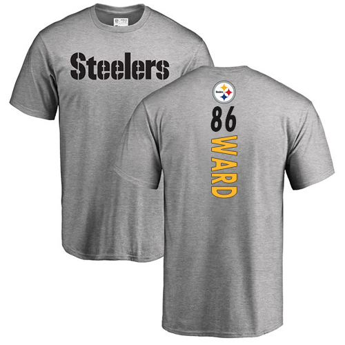 NFL Nike Pittsburgh Steelers #86 Hines Ward Ash Backer T-Shirt