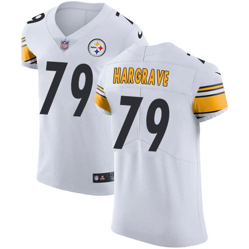 Men's Nike Pittsburgh Steelers #79 Javon Hargrave White Vapor Untouchable Elite Player NFL Jersey
