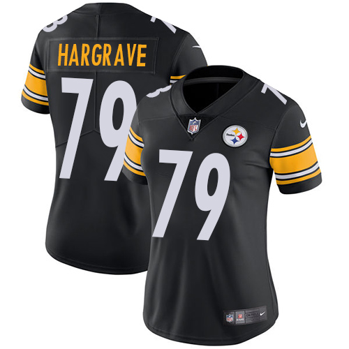 Women's Nike Pittsburgh Steelers #79 Javon Hargrave Black Team Color Vapor Untouchable Limited Player NFL Jersey