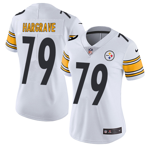 Women's Nike Pittsburgh Steelers #79 Javon Hargrave White Vapor Untouchable Limited Player NFL Jersey