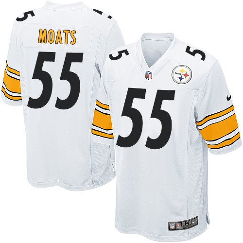 Men's Nike Pittsburgh Steelers #55 Arthur Moats Game White NFL Jersey
