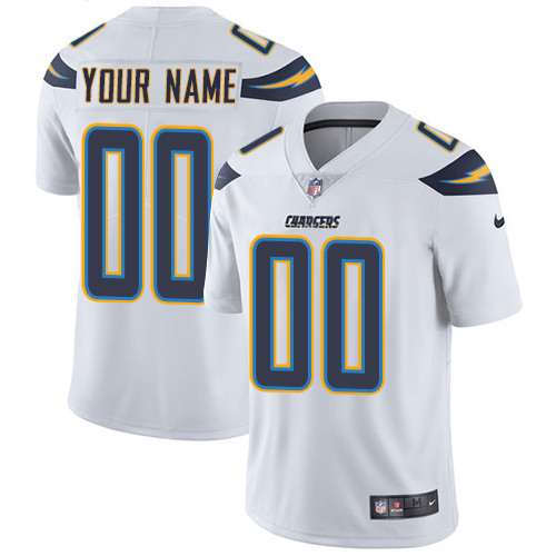 Men's Nike Los Angeles Chargers Customized White Vapor Untouchable Custom Limited NFL Jersey