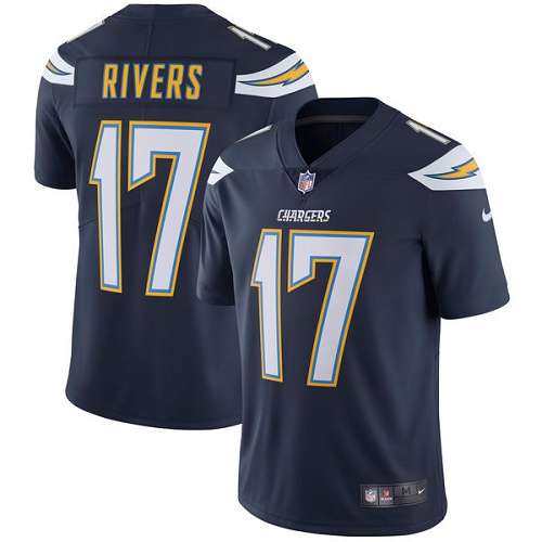 Youth Nike Los Angeles Chargers #17 Philip Rivers Navy Blue Team Color Vapor Untouchable Limited Player NFL Jersey