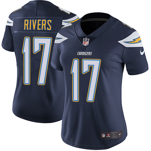 Women's Nike Los Angeles Chargers #17 Philip Rivers Navy Blue Team Color Vapor Untouchable Limited Player NFL Jersey
