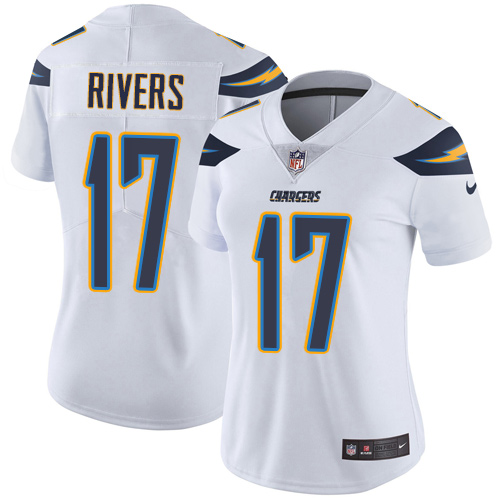 Women's Nike Los Angeles Chargers #17 Philip Rivers White Vapor Untouchable Limited Player NFL Jersey