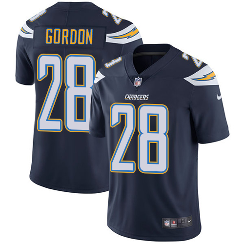 Youth Nike Los Angeles Chargers #28 Melvin Gordon Navy Blue Team Color Vapor Untouchable Elite Player NFL Jersey