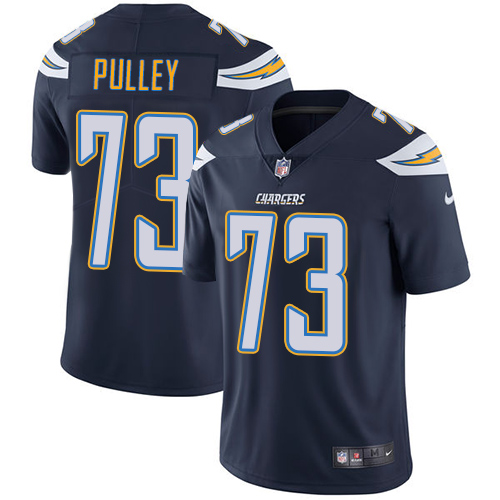 Men's Nike Los Angeles Chargers #73 Spencer Pulley Navy Blue Team Color Vapor Untouchable Limited Player NFL Jersey