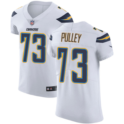 Men's Nike Los Angeles Chargers #73 Spencer Pulley Elite White NFL Jersey
