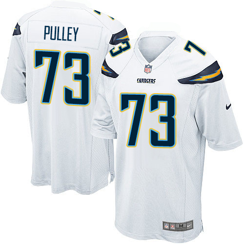 Men's Nike Los Angeles Chargers #73 Spencer Pulley Game White NFL Jersey