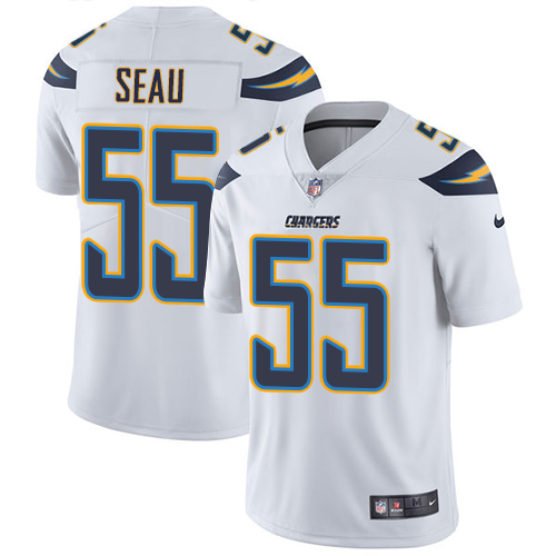 Youth Nike Los Angeles Chargers #55 Junior Seau White Vapor Untouchable Elite Player NFL Jersey