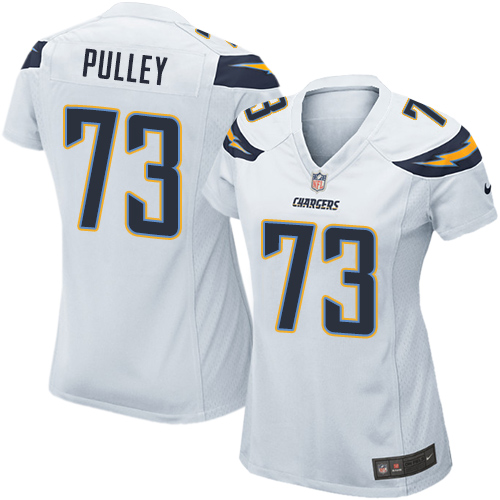 Women's Nike Los Angeles Chargers #73 Spencer Pulley Game White NFL Jersey