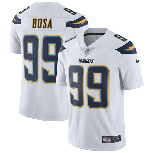 Men's Nike Los Angeles Chargers #99 Joey Bosa White Vapor Untouchable Limited Player NFL Jersey