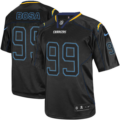 Men's Nike Los Angeles Chargers #99 Joey Bosa Elite Lights Out Black NFL Jersey