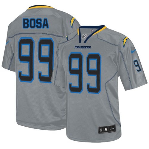 Men's Nike Los Angeles Chargers #99 Joey Bosa Elite Lights Out Grey NFL Jersey