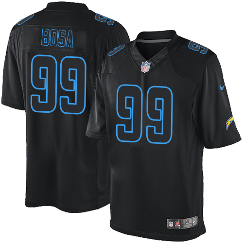 Men's Nike Los Angeles Chargers #99 Joey Bosa Limited Black Impact NFL Jersey