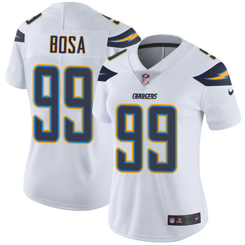 Women's Nike Los Angeles Chargers #99 Joey Bosa White Vapor Untouchable Elite Player NFL Jersey