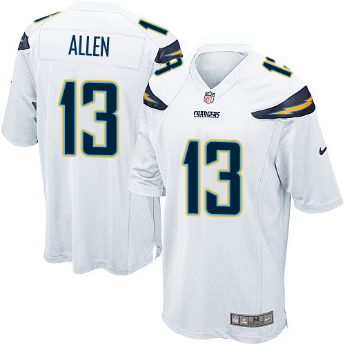 Men's Nike Los Angeles Chargers #13 Keenan Allen Game White NFL Jersey