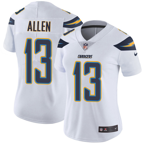 Women's Nike Los Angeles Chargers #13 Keenan Allen White Vapor Untouchable Elite Player NFL Jersey