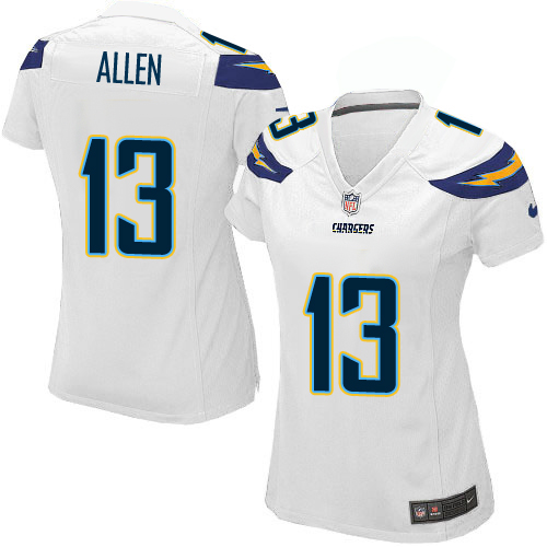 Women's Nike Los Angeles Chargers #13 Keenan Allen Game White NFL Jersey