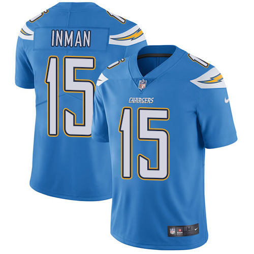 Men's Nike Los Angeles Chargers #15 Dontrelle Inman Electric Blue Alternate Vapor Untouchable Limited Player NFL Jersey
