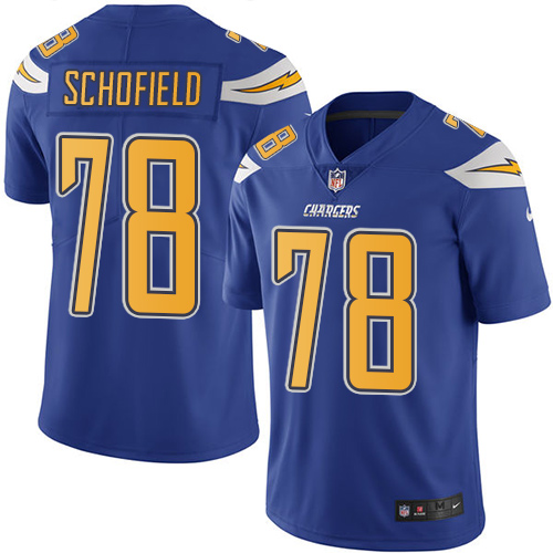 Youth Nike Los Angeles Chargers #78 Michael Schofield Limited Electric Blue Rush Vapor Untouchable NFL Jersey