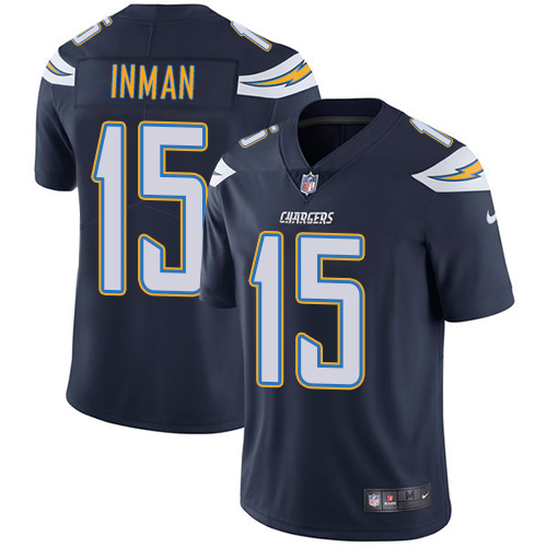 Youth Nike Los Angeles Chargers #15 Dontrelle Inman Navy Blue Team Color Vapor Untouchable Elite Player NFL Jersey