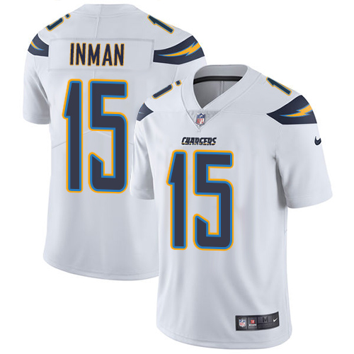 Youth Nike Los Angeles Chargers #15 Dontrelle Inman White Vapor Untouchable Elite Player NFL Jersey