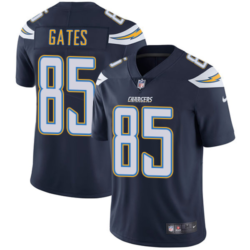 Youth Nike Los Angeles Chargers #85 Antonio Gates Navy Blue Team Color Vapor Untouchable Limited Player NFL Jersey