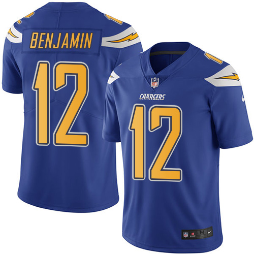 Youth Nike Los Angeles Chargers #12 Travis Benjamin Limited Electric Blue Rush Vapor Untouchable NFL Jersey