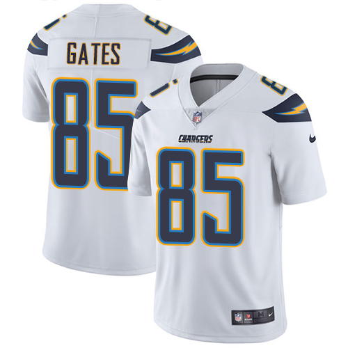 Youth Nike Los Angeles Chargers #85 Antonio Gates White Vapor Untouchable Limited Player NFL Jersey