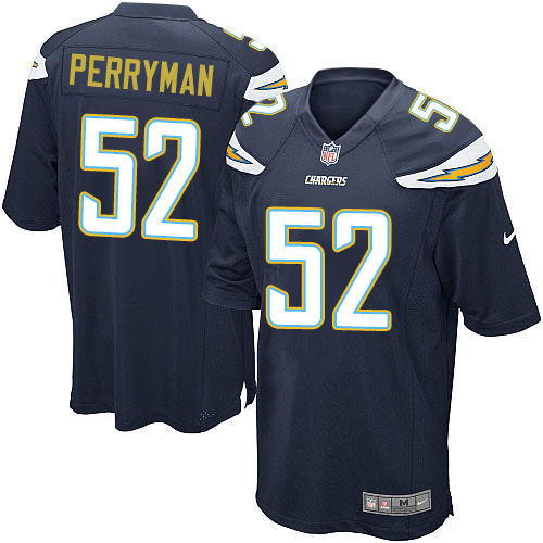 Men's Nike Los Angeles Chargers #52 Denzel Perryman Game Navy Blue Team Color NFL Jersey