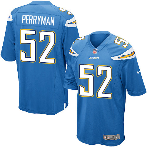 Men's Nike Los Angeles Chargers #52 Denzel Perryman Game Electric Blue Alternate NFL Jersey