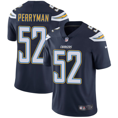 Youth Nike Los Angeles Chargers #52 Denzel Perryman Navy Blue Team Color Vapor Untouchable Elite Player NFL Jersey