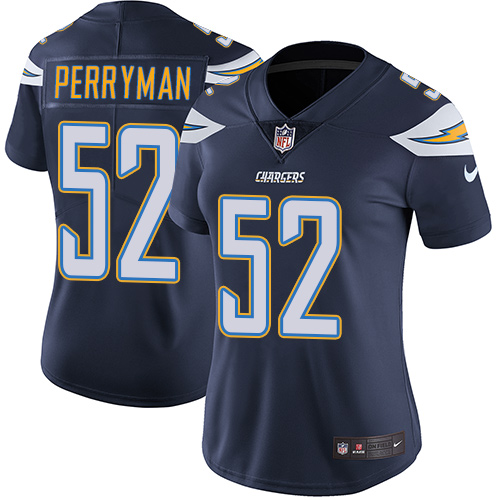Women's Nike Los Angeles Chargers #52 Denzel Perryman Navy Blue Team Color Vapor Untouchable Limited Player NFL Jersey