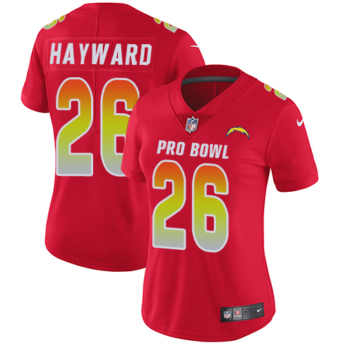 Women's Nike Los Angeles Chargers #26 Casey Hayward Limited Red 2018 Pro Bowl NFL Jersey
