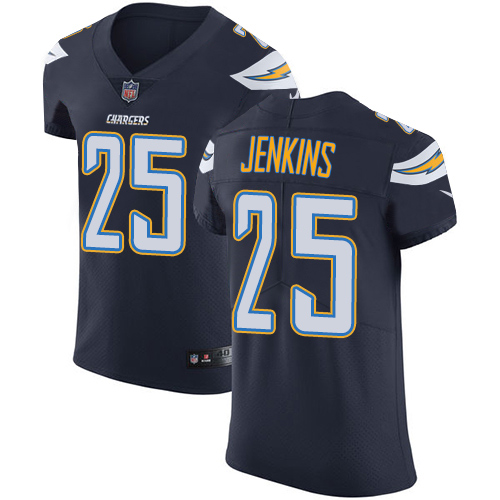 Men's Nike Los Angeles Chargers #25 Rayshawn Jenkins Elite Navy Blue Team Color NFL Jersey