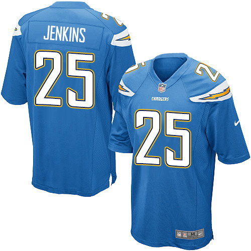 Men's Nike Los Angeles Chargers #25 Rayshawn Jenkins Game Electric Blue Alternate NFL Jersey