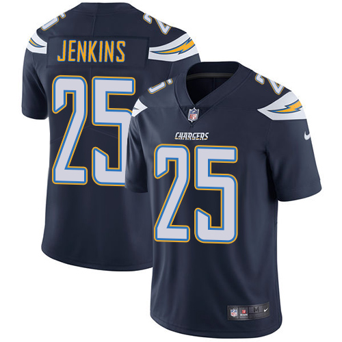 Youth Nike Los Angeles Chargers #25 Rayshawn Jenkins Navy Blue Team Color Vapor Untouchable Elite Player NFL Jersey