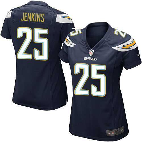 Women's Nike Los Angeles Chargers #25 Rayshawn Jenkins Game Navy Blue Team Color NFL Jersey